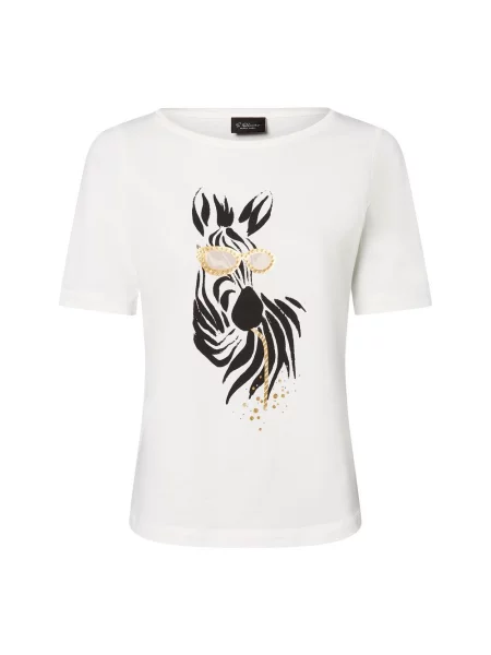 S.Oliver BLACK LABEL Koszulka Kobiety nadruk 34 biały