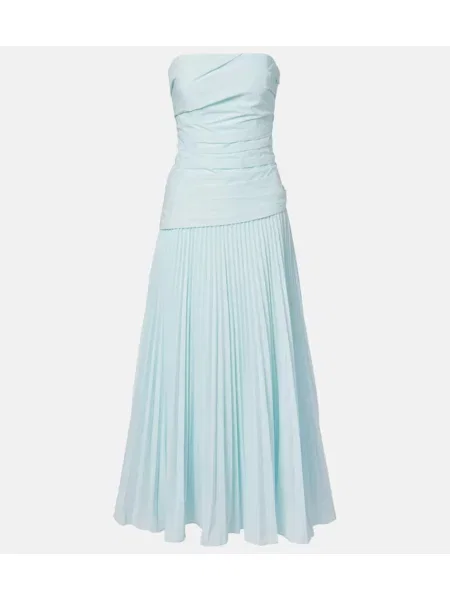 Rochie Simkhai plisată de costum albastru