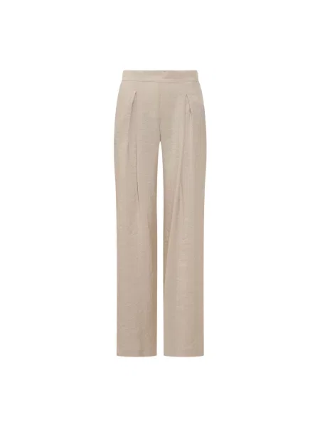 Spodnie Le Sully Studio plisowane beżowe