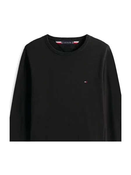 Fleecová fleecová mikina Tommy Hilfiger čierna