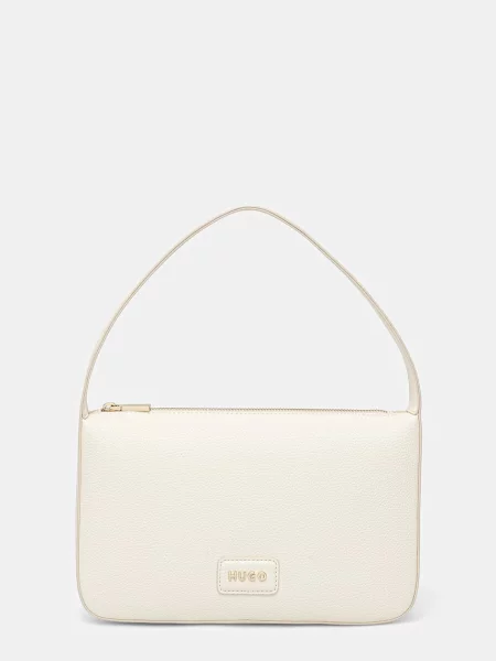 HUGO torebka z imitacji skóry Orin_Hobo beżowa