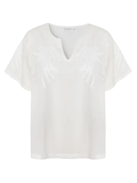 Tatuum Bluză Simonetta Écru alb