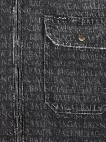 Geacă de blugi Balenciaga gri