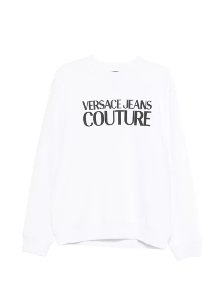 Hanorac Versace Jeans Couture cu autograf alb