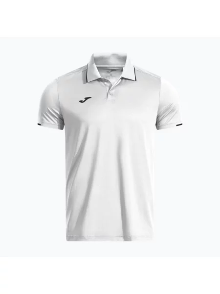Tricou polo de tenis pentru bărbați Joma Torneo Polo white alb