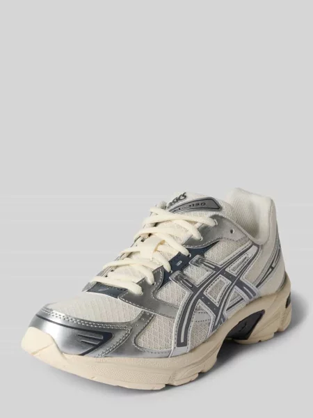 Sneakersy z detal z logo Asics białe