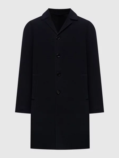 Шерстяное пальто Stefano Ricci синее
