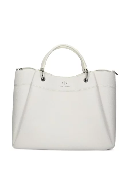 Geantă Armani Exchange cu imagine alb