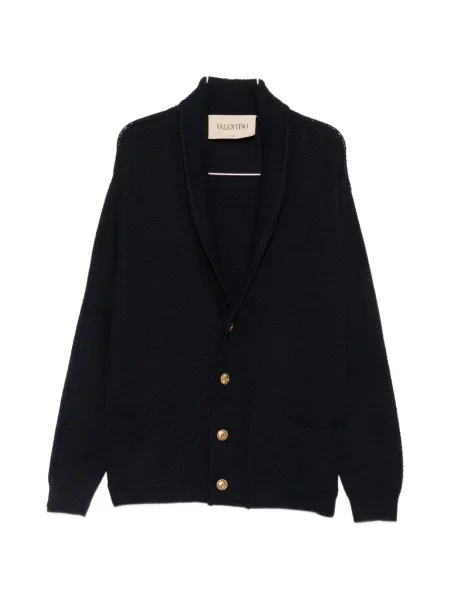 Gulerat cardigan Valentino Garavani albastru