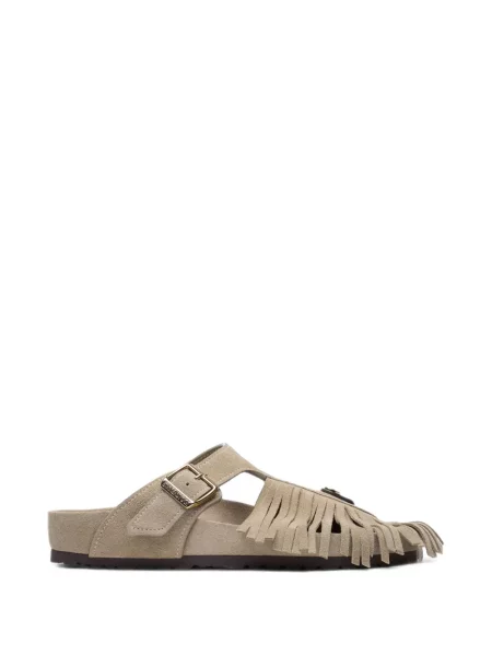 Sandale Birkenstock cu franjuri din piele de căprioară