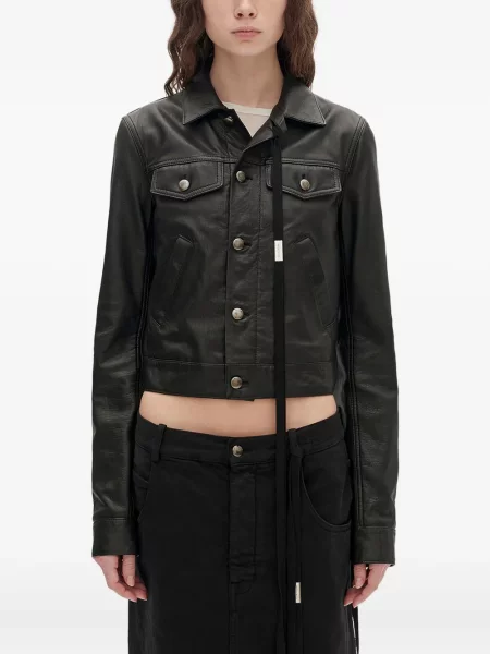 Geanta de piele Ann Demeulemeester negru