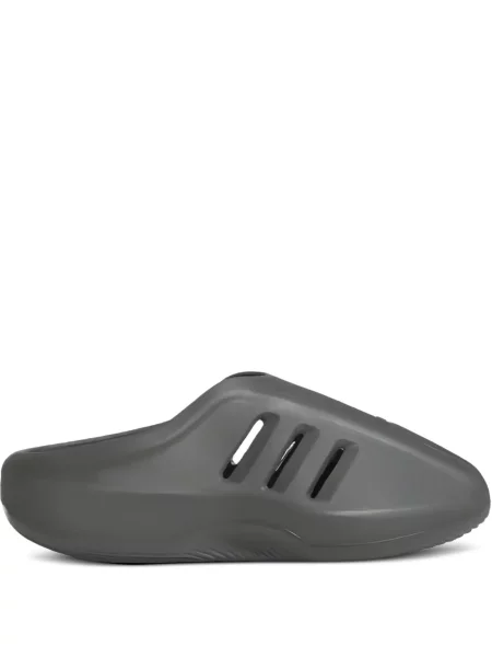 Papuci tip mules Adidas cu dungi cu imagine din jerseu albastru