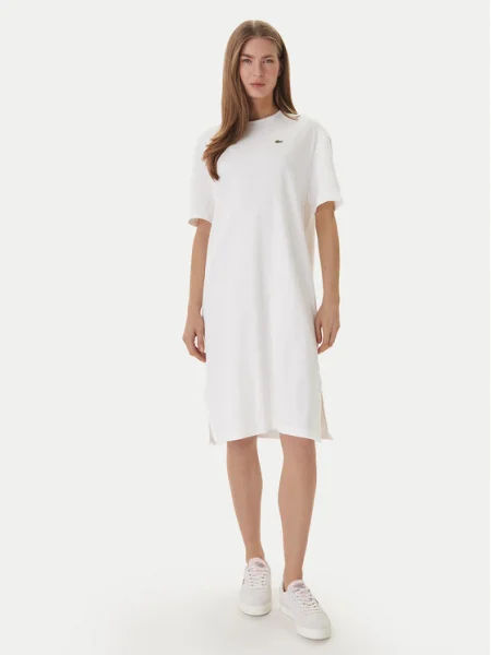 Lacoste Rochie de zi Écru Oversize