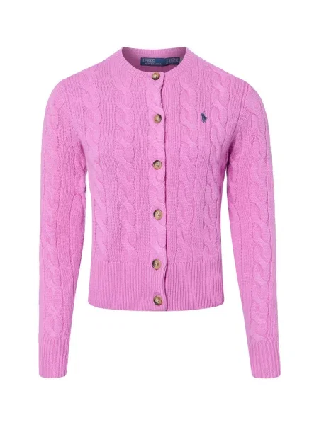 Polo Ralph Lauren Kardigan z zawartością kaszmiru Kobiety Kaszmir wyrazisty róż S
