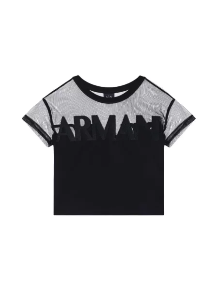Koszulka Armani Exchange z krótkim rękawem z dżerseju czarna