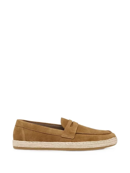 Pantofi loafer Geox din piele de căprioară maro