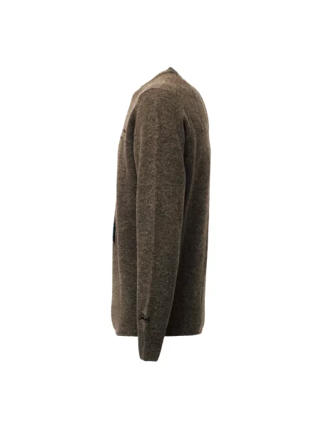 Sweter Mc2 Saint Barth brązowy