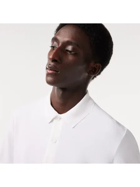 Lacoste Koszulka Polo Regular Fit Z I Bawełny biała