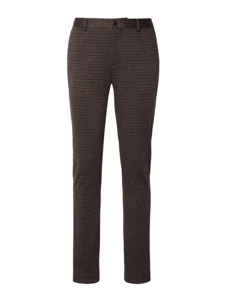 SCOTCH & SODA Chino kalhoty tmavě / hnědá / čokoládová béžová