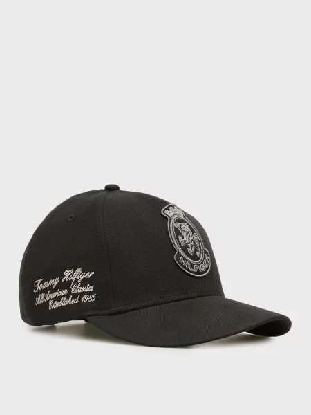 Фланелевая кепка Tommy Hilfiger черная