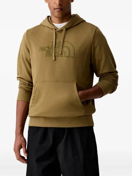 Hanorac cu glugă The North Face cu broderie cu cordon verde