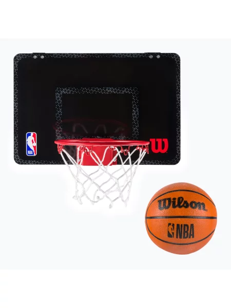 Zestaw do mini-koszykówki Wilson NBA Forge Team Mini Hoop czarny