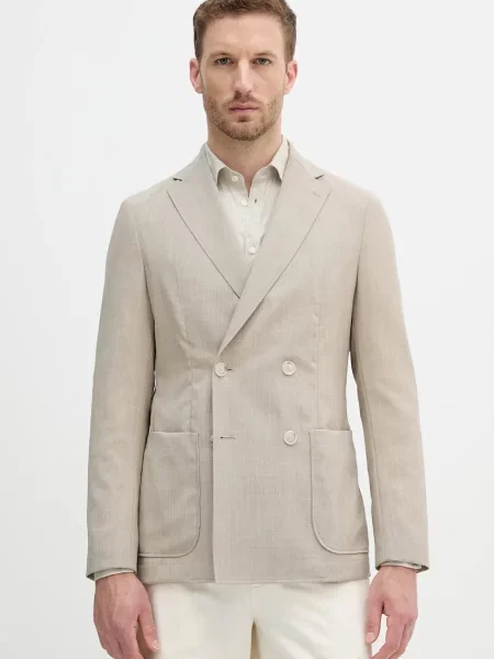 Volnen suknjič BOSS bež