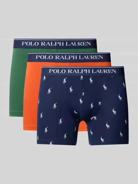 Obcisłe bokserki z mieszanka bawełny w zestaw 3 szt. Polo Ralph Lauren Underwear pomarańczowe