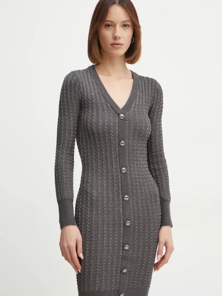 Haljina Guess mini uska siva
