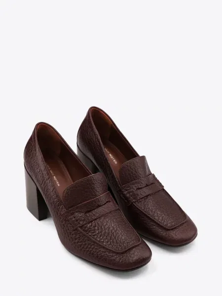 Pantofi loafer Dries Van Noten din piele roșu