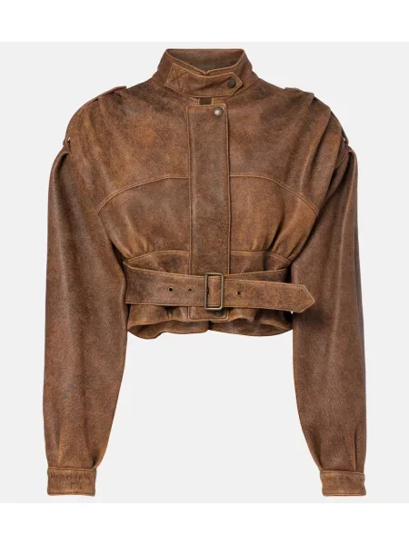 Geanta de piele Chloé maro