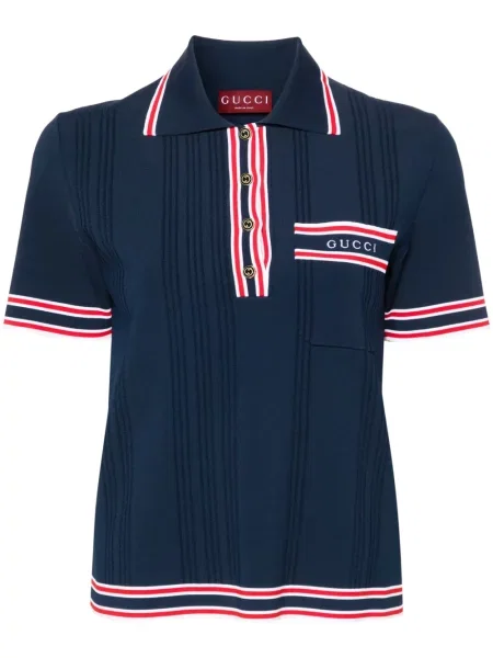 Tricou polo Gucci cu dungi