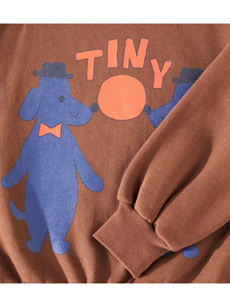 Φούτερ Tinycottons καφέ