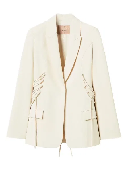 Sacou Twinset cu șireturi din dantelă