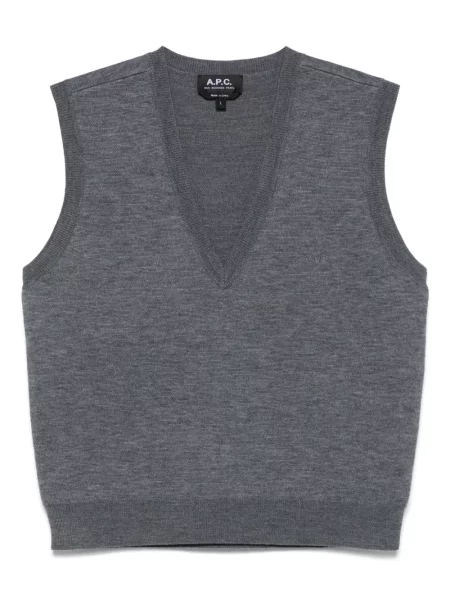 Vestă A.p.c. de lână gri