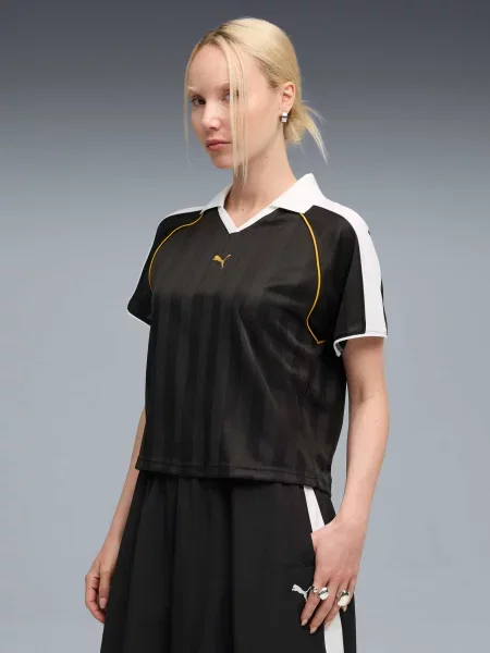Поло Puma из джерси черное