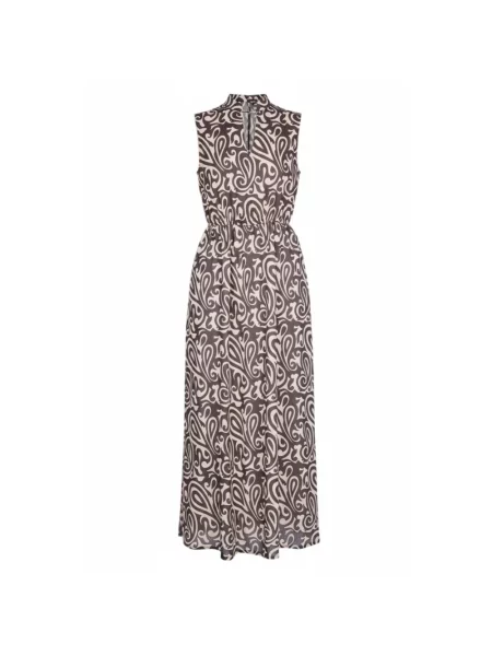 Sukienka maxi Niu' z wzorem paisley