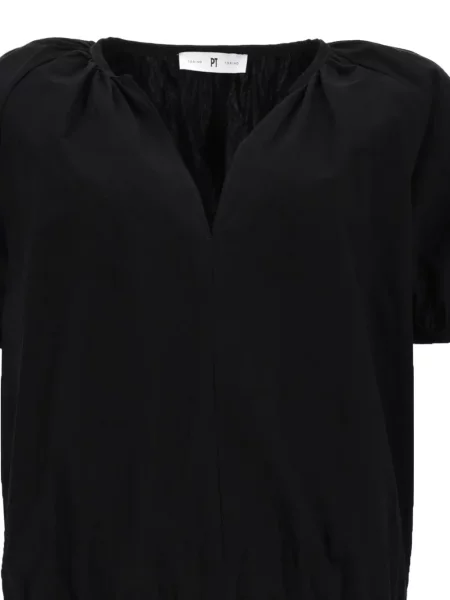 Bluza Pt Torino s V-izrezom crna