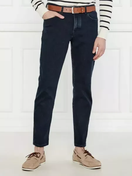 BOSS BLACK Blugi P-Re.Maine | Straight fit negru