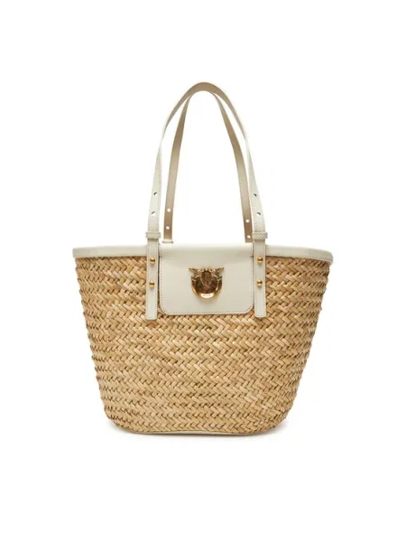 PINKO Geantă Love Summer Basket PE 25 PLTT bej