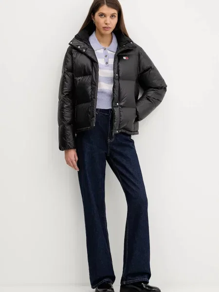 Pulover z dodatkom alpake Tommy Jeans modra