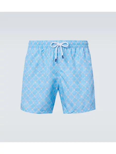 Plavalne hlačke Fedeli s potiskom modra
