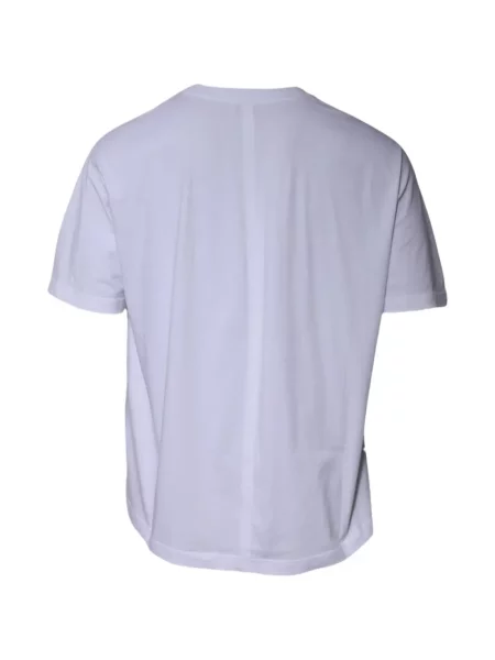 Tricou Balenciaga cu broderie alb