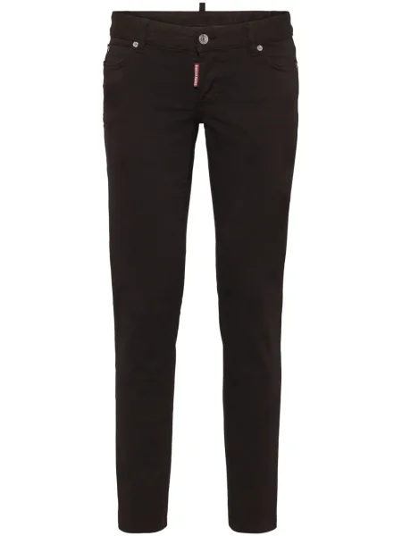 Pantaloni Dsquared2 cu talie joasă negru