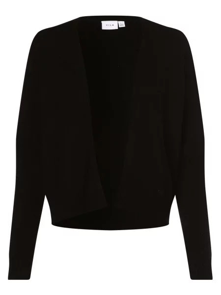 Dzianinowy sweter Vila czarny