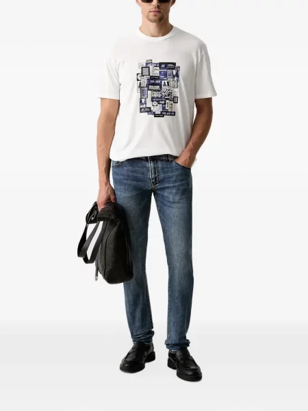 Farmerek Armani Exchange autogrammal kék