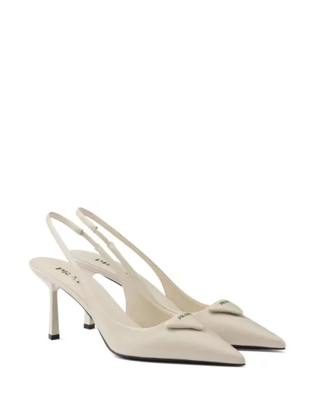 Pantofi cu toc Prada slingback cu autograf