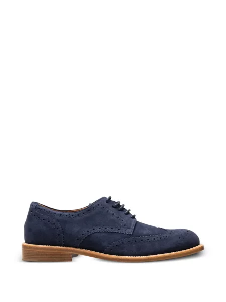 Brogues Chuckies din piele de căprioară albastru