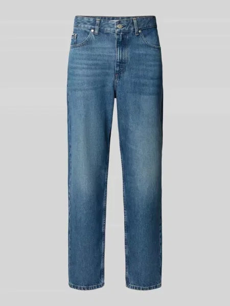 Jeansy o kroju loose fit z czystej Model RUNNE' Marc O'polo Denim niebieskie