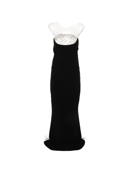 Rochie maxi Jean-louis Sabaji fără bretele negru